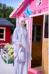 Telekung Travel Eirha Mom & Dotter Grey 