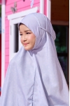Telekung Travel Eirha Dotter Mist Grey 