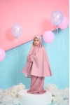 Telekung Travel Polkadot Dotter Rosy Blush 