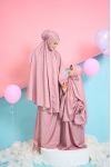 Telekung Travel Polkadot Mom Rosy Blush 