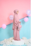 Telekung Travel Polkadot Mom Rosy Blush 