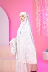 Telekung Travel Lunara Mom Daisy White 