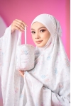 Telekung Travel Lunara Mom Daisy White 