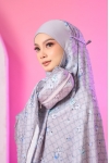Telekung Travel Lunara Mom Adenium Grey