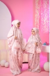 Telekung Travel Lunara Dotter Lili Pink 