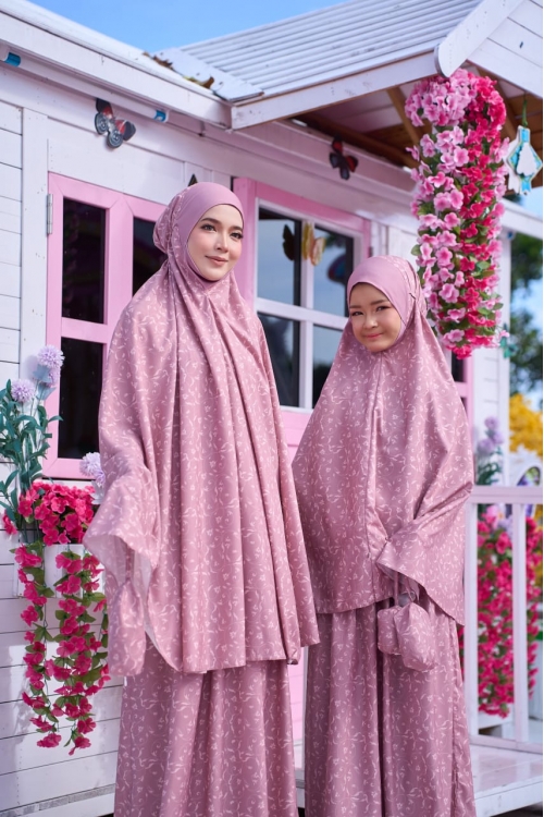 Telekung Travel Eirha Mom & Dotter Clay 