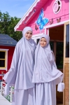 Telekung Travel Eirha Mom & Dotter Grey 