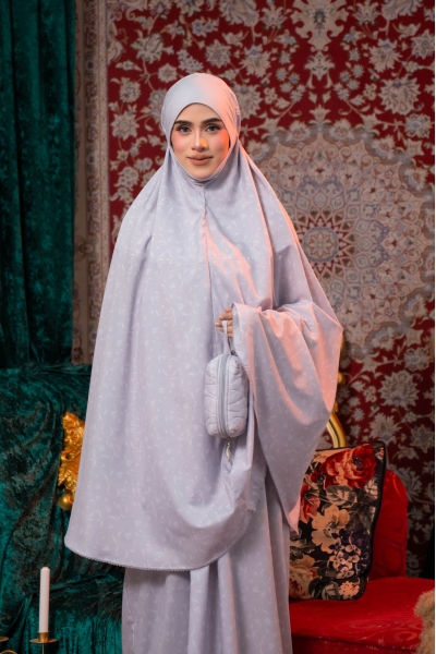 Telekung  Elira Mist Grey 