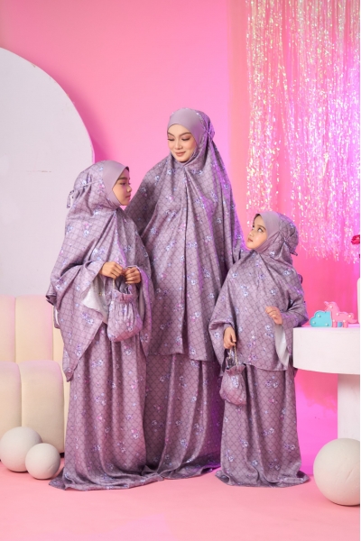 Telekung Lunara Sedondon Mak & Anak Iris 
