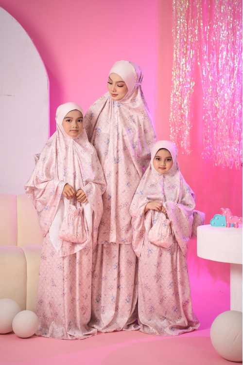 Telekung Travel Lunara Mom Lili Pink 