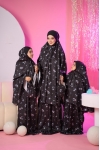 Telekung Travel Lunara Mom Black Rose 