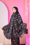 Telekung Travel Lunara Mom Black Rose 