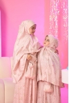 Telekung Travel Lunara Dotter Marigold Peach 