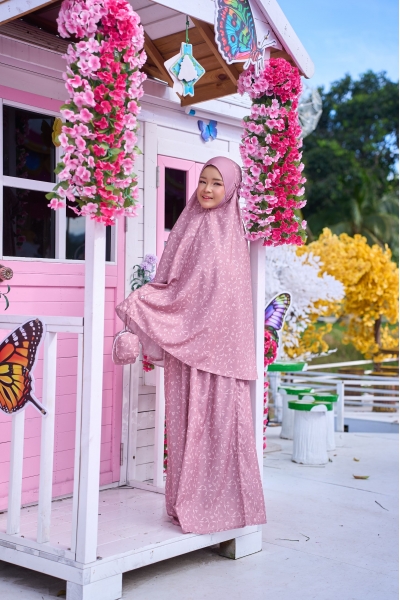 Telekung Travel Eirha Dotter Clay 