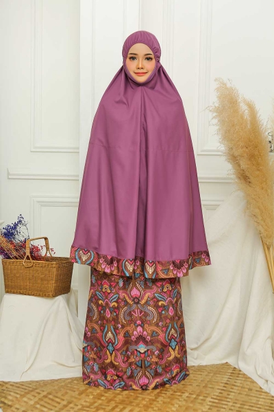 Telekung Bateeq Purple