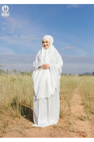 Telekung Hayfa White