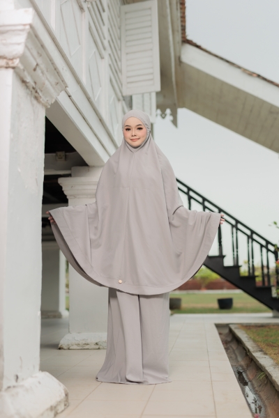 Telekung Mikayla Grey