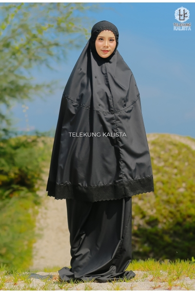 Telekung Khawlah (Hitam)